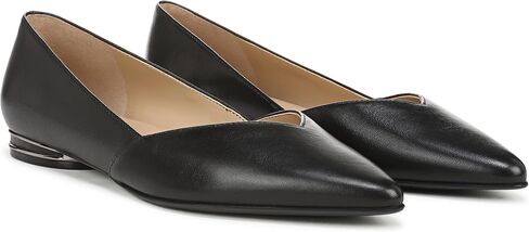 Carlos Santana Carlos Naturalizer Womens Havana Pointed Toe Slip On Dress Ballet Flat,Black Leather,7.5M in Kuwait