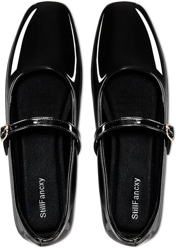 Women's Mary Jane Flats Closed Round Toe Ballet Flat Dressy Comfortable Slip on Shoes in Saudi Arabia