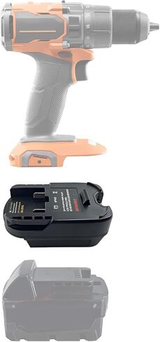EID DM18AR Battery Adapter for Ridgid AEG Tools, Work for Dewalt 20V Battery and for Milwaukee M18 18V Battery (Adapter Only) in Kuwait