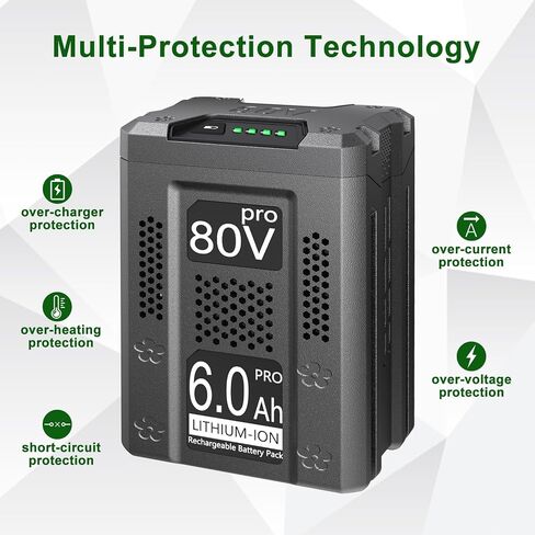 DTK 6Ah Long Lasting Batteries Replacement for Kobalt 80V Battery Ultra-High Capacity 6000mAh KB2580-06 KB680-06 Cordless Power Tools KB280-06 in Kuwait