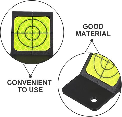 Hemoton Mini Survey Reflector Prism for Total Stations, Plastic Material with 45-Degree Angle, Highly Visible and Precise Measurements, for Bridge Construction and Architecture in Saudi Arabia
