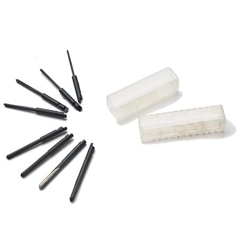 Classic Yankee Style Push Drill Replacement Bits - Set of 8 Double Fluted Hand Drill Bits - Push Drill Bits Set with No Chuck Needed by Kings County Tools in Kuwait