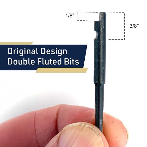 Classic Yankee Style Push Drill Replacement Bits - Set of 8 Double Fluted Hand Drill Bits - Push Drill Bits Set with No Chuck Needed by Kings County Tools in Kuwait
