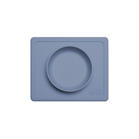 ezpz Mini Bowl (Pewter) - 12 Months+ - 100% Silicone Suction Placemat + Bowl in Kuwait