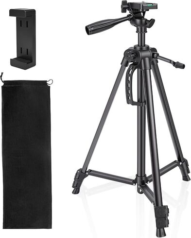 Laser Level Tripod Compatible with Klein Tools, 20" Adjustable Laser Tripod Stand with 1/4"-20 Thread Mount, Lightweight Tripod with Non-Skid Feet, Collapsible Legs, Carrying Pouch Included in Kuwait