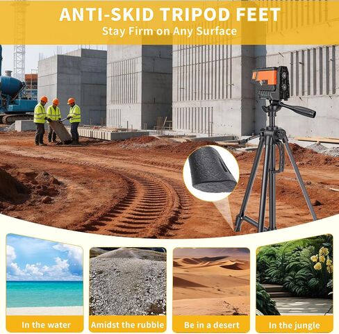 Laser Level Tripod Compatible with Klein Tools, 20" Adjustable Laser Tripod Stand with 1/4"-20 Thread Mount, Lightweight Tripod with Non-Skid Feet, Collapsible Legs, Carrying Pouch Included in Kuwait