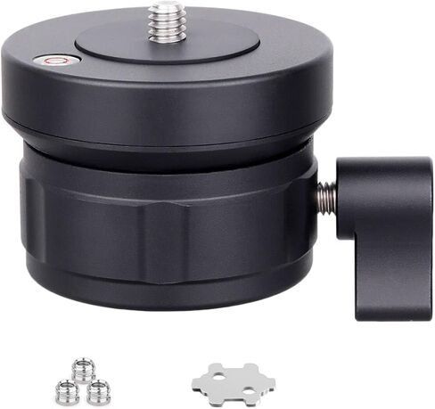 ARTCISE Tripod Leveling Base Camera Leveler, Bubble Level Aluminum Adjusting Plate with 1/4" 3/8" Mounting Screw Tripod Head Compatible with DSLR Camera Camcorder in Kuwait