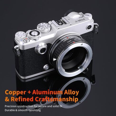 K&F Concept Lens Mount Adapter Compatible with Minolta MD Mount Lens to Micro 4/3 Mount Camera in Kuwait