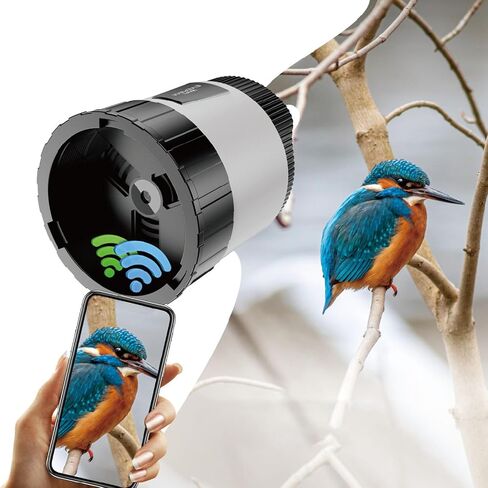 Eujgoov WiFi Electronic Eyepiece Digital Eyepiece Camera 4MP 2K HD with 2 Inch Screen 2000mAh Battery for Telescope Microscope Photography Bird Watching in Kuwait