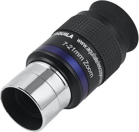 Full Metal 7-21 Zoom Eyepiece, High Magnification Astronomical Telescope Accessory with Multi Layer Coating Rotating Adjustment, for Observation 1.25 Inch I in Kuwait