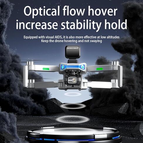 AE3 ProMax 4K Camera Drone for Adults,3 Batteries,Gray | 3-Axis Gimbal,5.5" Large Screen Controller, Foldable GPS Drone,90-Min Flight Time,Radar Obstacle Avoidance in Kuwait