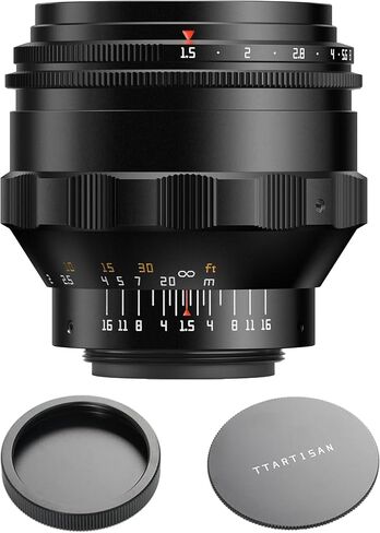 TTArtisan 75mm F1.5 Swirly Bokeh Full Frame Camera Lens Large Aperture Lens Compatible with M42 Mount Camera Lens (Black) in Kuwait