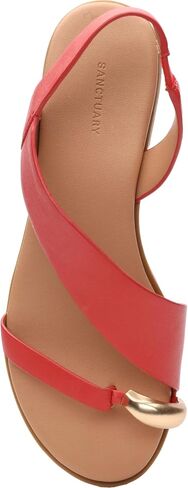 Sanctuary Women's Suave Toe Ring Flat Sandal-Open Toe Slip-On, Comfortable Cushioned Footbed, Stylish Casual Summer Footwear in Kuwait