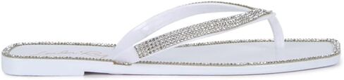 London Rag Golightly Diamante Stud Detail Thong Flats in Kuwait