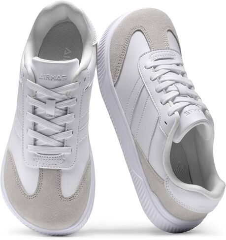 AIRHAS Womens Wide Toe Box Barefoot Shoes Fashion Zero Drop Sneakers for Women Walking Vegan Leather Minimalist Shoes in Kuwait