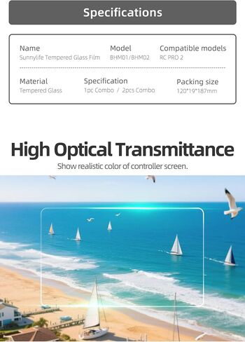 2 Pcs Screen Protector Accessories for RC PRO 2 Compatible with DJI Mavic 4 Pro Tempered Glass HD Scratch Resistant in Kuwait
