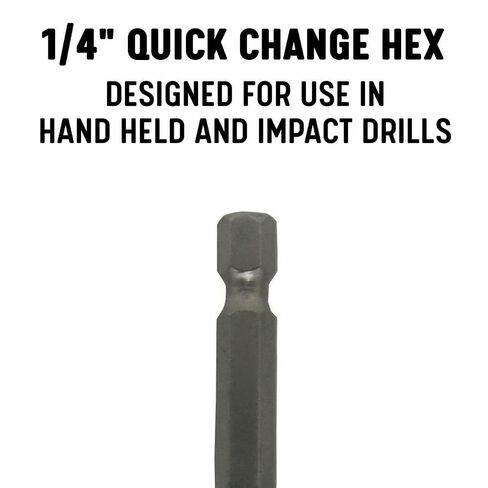Drill America 3 Piece Quick Change Cobalt Drill Set with Hex Shank, (1/8, 3/16", 1/4"), COHEX Series in Kuwait