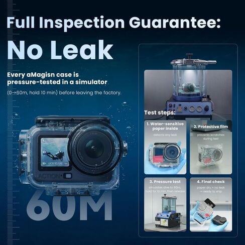 Waterproof Case for DJI Osmo Action 6,Waterproof Shell Diving Shell Accessories Deep Dive for DJI Osmo Action 6 in Kuwait