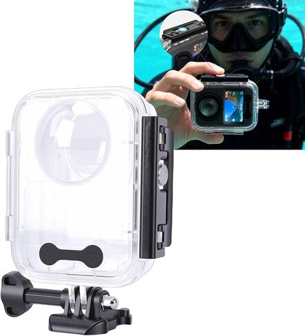 Diving Housing, 45m/147ft Water Proof Protection Diving Phone Case Anti Shock and Scratch Seamless Spherical Lens Underwater Housing for Osmo 360, Dive in Kuwait