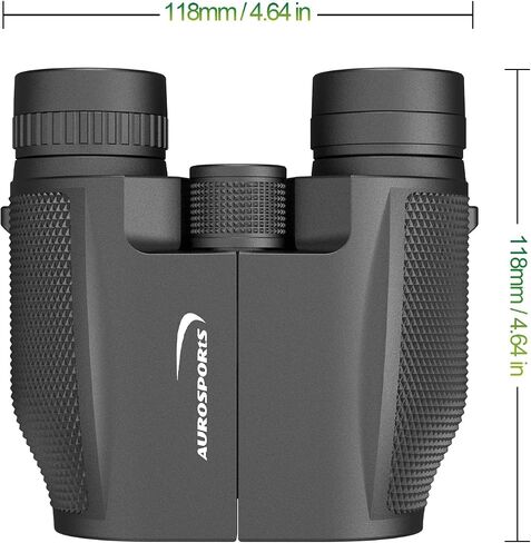 Aurosports 12x32 Compact Binoculars for Adults - Small Pocket Binos with FMC&BAK4, Wide 273ft/1000yds Field of View - Easy Focus for Bird Watching, Hiking, Cruises, Travel, Gifts for Men Women in Kuwait
