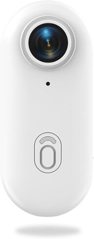 4K Mini Action Camera, Included 64GB, Wearable Camera with 360°Rotatable Clip & Magnetic Clip, for Lecture, Traveling, Pet Walking and Outdoors Activities JS-10B White in Kuwait