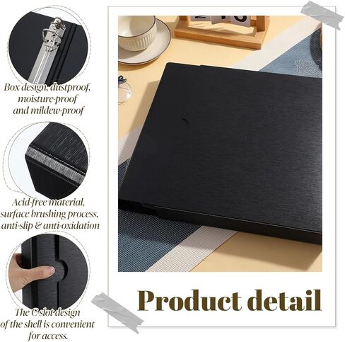 2 Pack Acid Free Archival Films Bag, Album Film Protector Storage Box, 3 Ring Negative Binder Preservers Portfolio Folder for Artwork Folder for 120 Film and 135 35 mm Negative in Kuwait