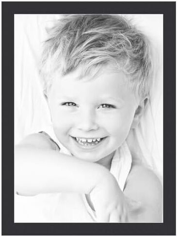 ArtToFrames 12.5x15 Smooth Black/Black Custom Mat for Picture Frame with 8.5x11 opening size (Mat Only, Frame NOT Included) in Kuwait