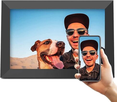 Digital Photo Frame, 10 Inch WiFi 16Gb IPS Hd Electronic Picture Frames with LCD Touch Screen, Share Moments Via, App, Support USB, Sd Card, Video and Music,Frameo Cloud Photo Frame in Kuwait