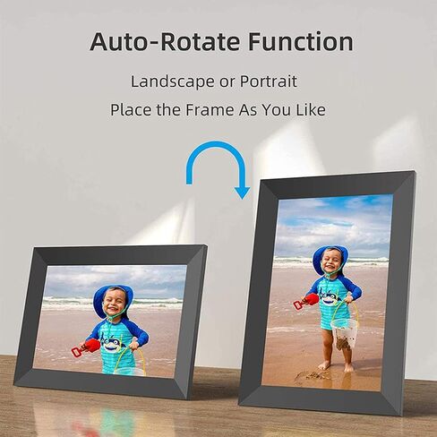 Digital Photo Frame, 10 Inch WiFi 16Gb IPS Hd Electronic Picture Frames with LCD Touch Screen, Share Moments Via, App, Support USB, Sd Card, Video and Music,Frameo Cloud Photo Frame in Kuwait