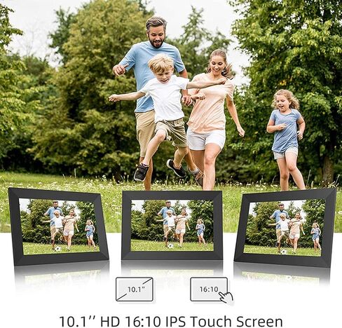 Digital Photo Frame, 10 Inch WiFi 16Gb IPS Hd Electronic Picture Frames with LCD Touch Screen, Share Moments Via, App, Support USB, Sd Card, Video and Music,Frameo Cloud Photo Frame in Kuwait