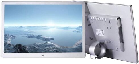 Digital Photo Frame 15.4 Inch 1280x800 High Resolution 16:9 FHD IPS Screen Digital Picture Frames Digital Picture Frame Support HDMi Input 1080P HD Video Playback (Black 15 Inch) (Silver 15 Inch) in Kuwait