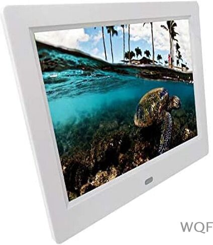 Digital Photo Frames 8 Inch Hd Electronic Photo Frame Insert U Disk Automatically Play Pictures Video Music (Black) (White) in Kuwait