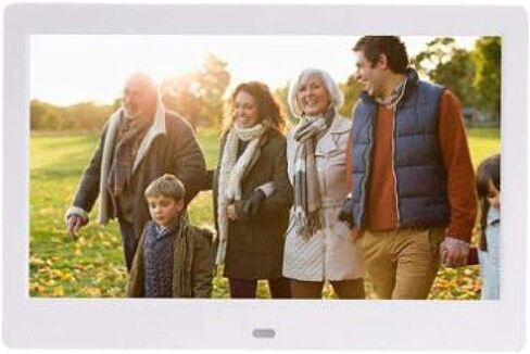 1080P Hd Led Multi Function Electronic Photo FrameDigital Photo Frame, Digital Picture Frame Gift Present for Family Friends (White 7 inches) (White 10 inches) in Kuwait