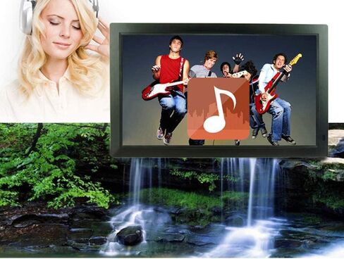 17.4 Inch Multi-Function Digital Photo Frame Widescreen LCD Hdmi/Sd/Mmc/USB Advertising Player in Kuwait