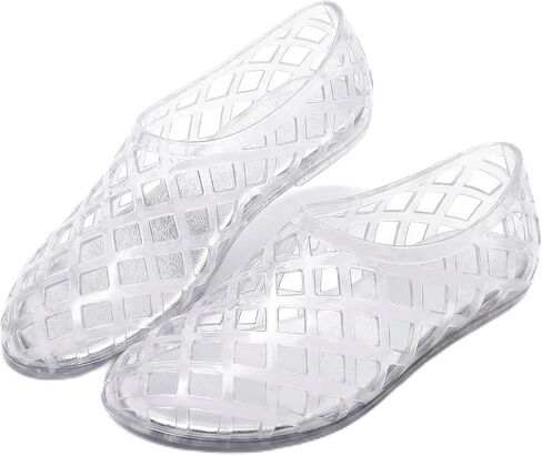 Etebella Women’s Jelly Mesh Flat Shoe Hollow Out Jellies Ballet flat Sandal | Breathable, Slip On, Jelly Ballerina Flats, Water-Resistant, Slip-Resistant, Closed Round Toe, Summer Beach Sandals in Kuwait