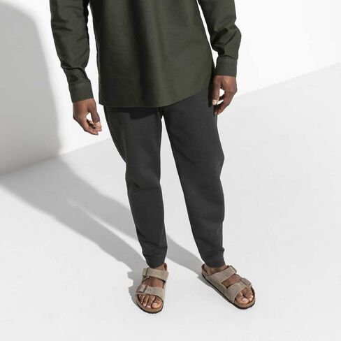 Taupe Suede Arizona Slide Sandal by Birkenstock in Kuwait