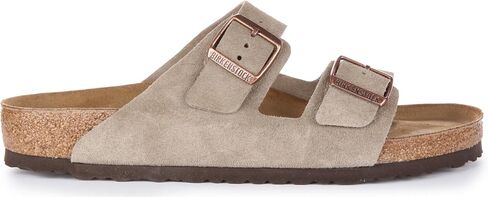 Taupe Suede Arizona Slide Sandal by Birkenstock in Kuwait