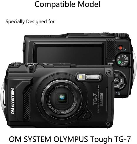 for OM SYSTEM Tough TG-7 Screen Protector - [3 Pack] HD Tempered Glass Film [Anti-Fingerprint] [Anti-Scratch] [Bubble Free] Compatible for OM SYSTEM OLYMPUS Tough TG-7 Underwater Camera in Kuwait