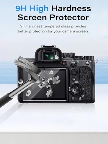 3 Pack Screen Protector for Sony A7R VI, Tempered Glass for Sony A7R6, 9H Hardness, Anti-Scratch, Bubble Free, HD Clarity in Kuwait