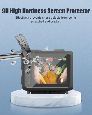[3+3 pack] Screen Protector for GoPro LIT Hero, Screen Protector & Lens Protector for GoPro LIT Hero Action Camera, 9H Hardness Ultra Clear Tempered Glass,Anti-Scratch Anti-Fingerprint in Kuwait