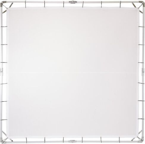 Glow 8x8' Butterfly Light Modifier Scrim Kit w/Lightweight Collapsible Aluminum Frame, Three Diffuser Screen Fabric and Carry Case, Perfect for Still/Video Portrait in Kuwait