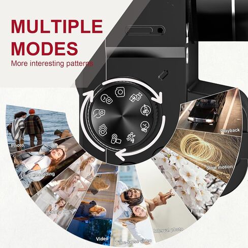 8K Digital Camera WiFi - 88MP Vlogging Cameras for Photography with 3" 180° Flip Screen 18X Zoom - UHD Video Camara for YouTube - Autofocus Travel Camera with Lens Hood, Memory Card, Flash in Kuwait