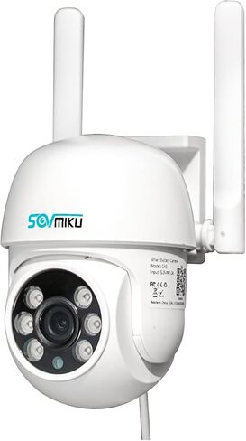Sovmiku CA3 AI Auto Tracking Mini 2K Security Camera Wireless Outdoor, Two-Way Audio, Easy to Setup, 9.8Ft Power Cable,360° View, Color Night Vision, Audible Flashlight Alarm, 180 Days Exchange Policy in Kuwait