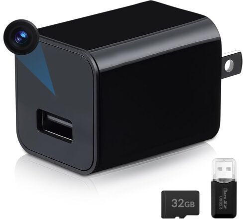HD 1080P Dome Camera Mini Camera Small Security Camera Charger with Motion Detection for Indoor (No WiFi) in Kuwait
