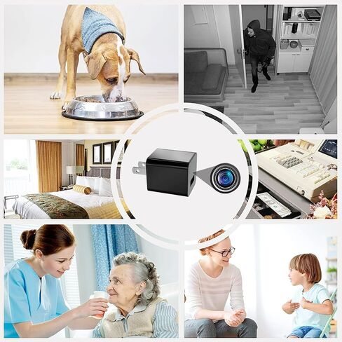 HD 1080P Dome Camera Mini Camera Small Security Camera Charger with Motion Detection for Indoor (No WiFi) in Kuwait