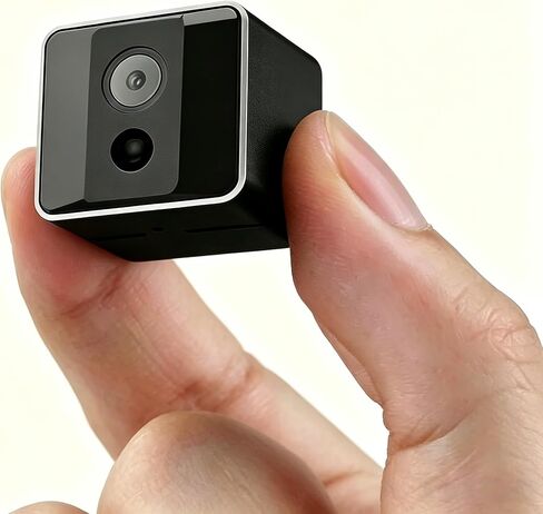 HD 1080P Portable Nanny Cam with Night Vision,Wireless Camera for Home Security Indoor/Outdoor Small Security Camera No WiFi Needed in Kuwait