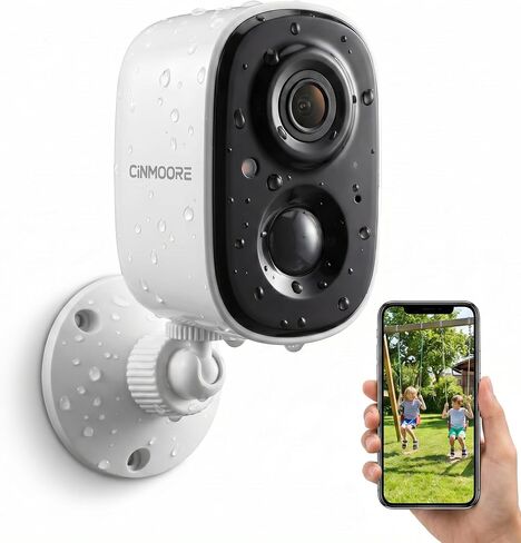Security Camera Wireless Outdoor 2.5K, 2.4G WiFi Battery Powered Indoor Camera. Magnetic Mount Cameras for Home Security, AI Detection Night Vision Smart Camera, Two Way Audio, 1pack in Kuwait