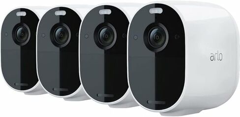 Arlo Pro 4 Spotlight Camera 4 Pack - Wireless Security, 2K Video & HDR, Color Night Vision, 2 Way Audio, Direct to WiFi No Hub Needed, VMC4450P (Renewed) in Kuwait