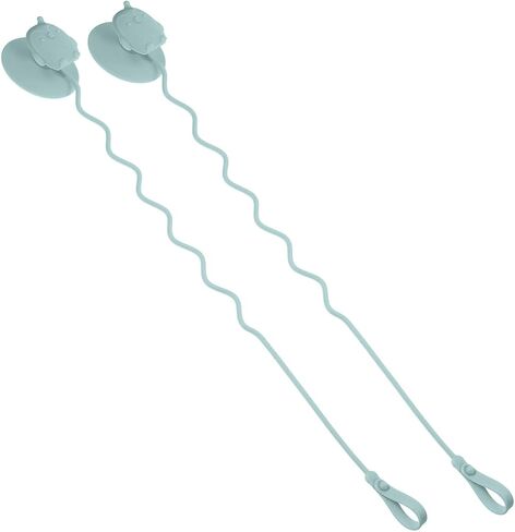 Abaodam Utensils Holder Strap with Silicone Suction Cup Stainless Steel Fork and Spoon Training for Drop Highchair Accessory Green Dining Aid in Saudi Arabia