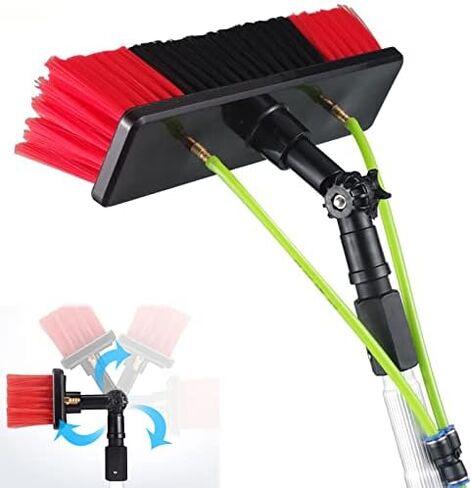 Water Fed Pole Brush KitVersatile Solar Panel Cleaner Window Washing Tool for Home Use Rotating Brush for Efficient Cleaning Solutions in Kuwait